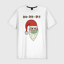 Мужская slim-футболка Ho-ho-ho