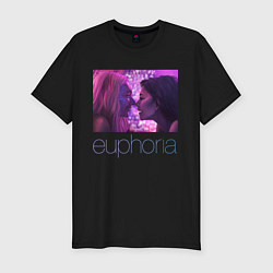 Футболка slim-fit Сериал Euphoria, цвет: черный