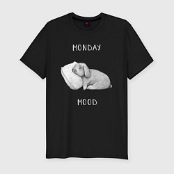 Футболка slim-fit Monday Mood, цвет: черный