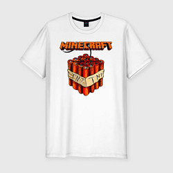 Мужская slim-футболка Minecraft