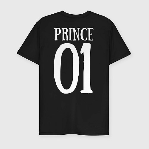 Мужская slim-футболка Prince 01 / Черный – фото 2