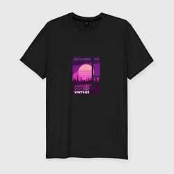 Футболка slim-fit RETROWAVE, цвет: черный