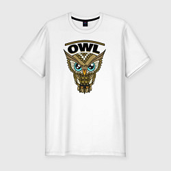 Мужская slim-футболка Owl