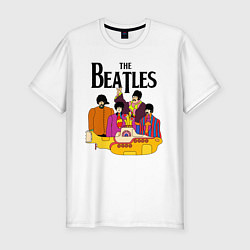 Футболка slim-fit THE BEATLES, цвет: белый