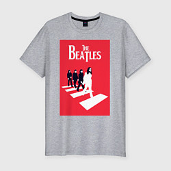 Футболка slim-fit The Beatles, цвет: меланж