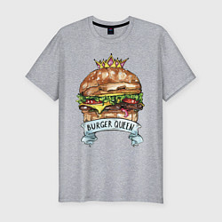 Мужская slim-футболка Burger queen