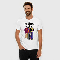 Футболка slim-fit THE BEATLES, цвет: белый — фото 2