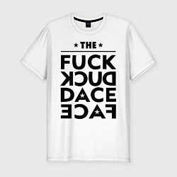 Мужская slim-футболка Fuck duck dace face