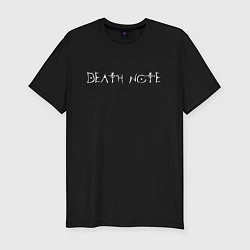 Мужская slim-футболка DEATH NOTE ТЕТРАДЬ СМЕРТИ