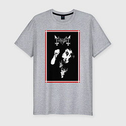 Футболка slim-fit Mayhem Black Metal, цвет: меланж