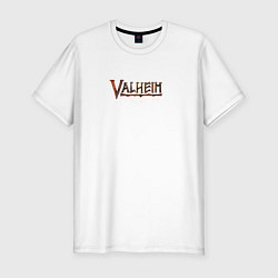 Футболка slim-fit Valheim Валхейм, цвет: белый