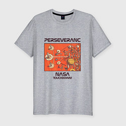 Футболка slim-fit NASA Марсоход Perseveranc, цвет: меланж