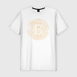 Футболка slim-fit БИТКОИН BITCOIN, цвет: белый