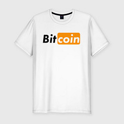 Футболка slim-fit БИТКОИН BITCOIN Z, цвет: белый