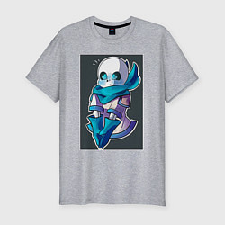 Футболка slim-fit Undertale AU, цвет: меланж