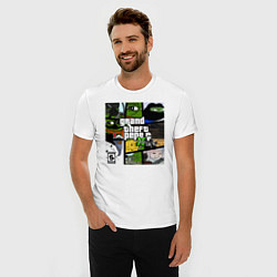 Футболка slim-fit Grand Theft Pepe, цвет: белый — фото 2