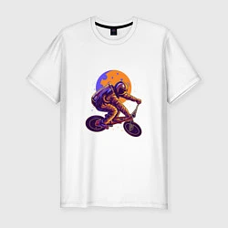 Мужская slim-футболка Space Bike