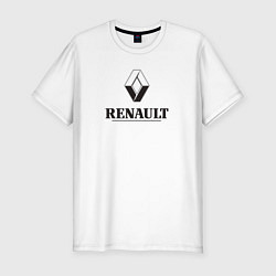 Мужская slim-футболка Renault Logo Рено логотип