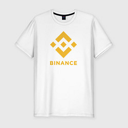 Мужская slim-футболка BINANCE БИНАНС БИРЖА