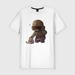 Футболка slim-fit J?ger Rainbow Six Art 02, цвет: белый