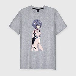 Футболка slim-fit Ayanami Rei, цвет: меланж