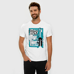 Футболка slim-fit Radiohead Art 02, цвет: белый — фото 2