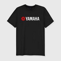 Футболка slim-fit YAMAHA ЯМАХА, цвет: черный