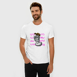 Футболка slim-fit Голова Давида, цвет: белый — фото 2
