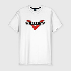 Футболка slim-fit Victory USA Мото Лого Z, цвет: белый