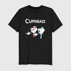 Футболка slim-fit Cuphead, цвет: черный