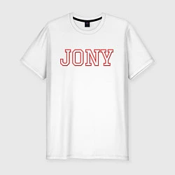 Мужская slim-футболка Jony