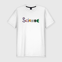 Мужская slim-футболка Science