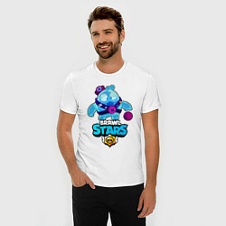 Футболка slim-fit Сквик Squeak Brawl Stars, цвет: белый — фото 2