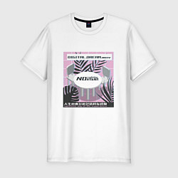 Футболка slim-fit Vaporwave White Noise, цвет: белый