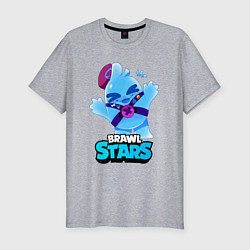 Футболка slim-fit Сквик Squeak Brawl Stars, цвет: меланж