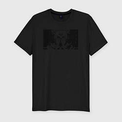 Футболка slim-fit Магическая битва Сукуна, цвет: черный