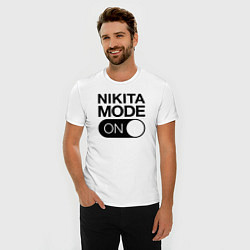 Футболка slim-fit Nikita Mode On, цвет: белый — фото 2