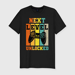 Мужская slim-футболка Next level unlocked