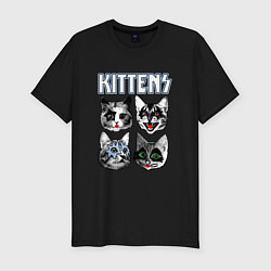 Мужская slim-футболка Kittens
