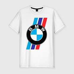 Мужская slim-футболка BMW БМВ M PERFORMANCE