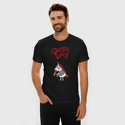 Футболка slim-fit Green Day Unicorn, цвет: черный — фото 2