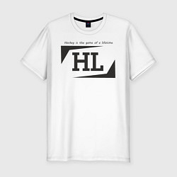 Мужская slim-футболка Hockey life HL logo