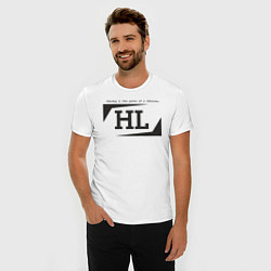 Футболка slim-fit Hockey life HL logo, цвет: белый — фото 2