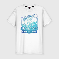 Мужская slim-футболка Salmon