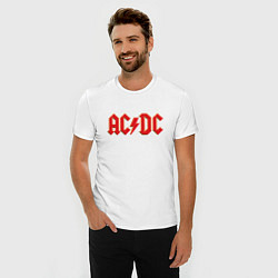 Футболка slim-fit ACDC, цвет: белый — фото 2