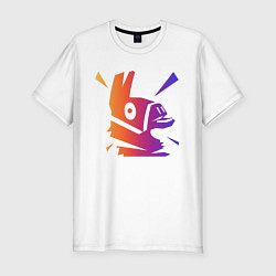 Футболка slim-fit Llama, цвет: белый