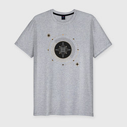 Мужская slim-футболка Карта таро звезда