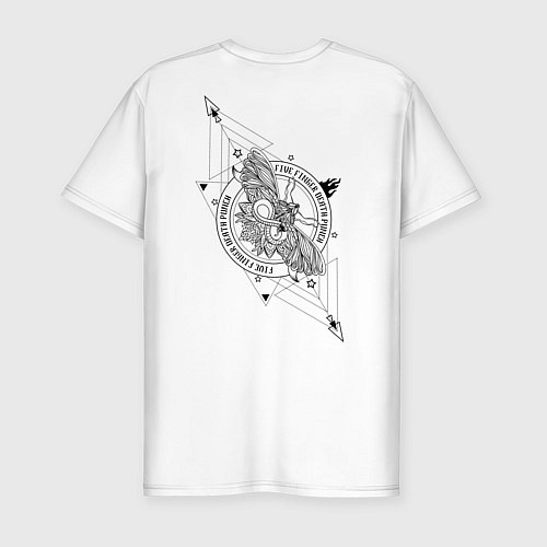 Мужская slim-футболка 5FDP F8 / Белый – фото 2