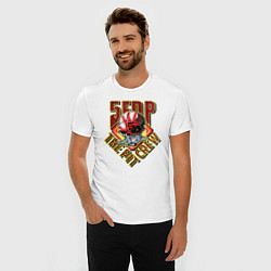 Футболка slim-fit 5FDP The Pit Crew, цвет: белый — фото 2