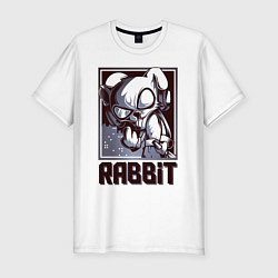 Мужская slim-футболка Rabbit
